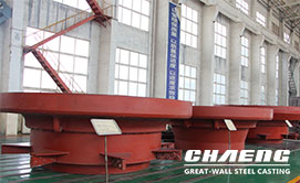 Grinding table for vertical roller mill