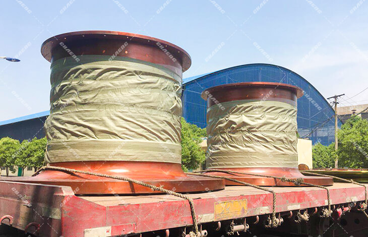 Nanjing customers purchased ball mill trunnion from CHAENG
