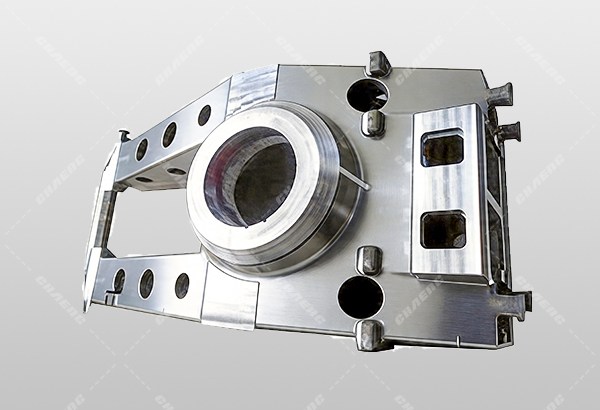 Hot die forging press column