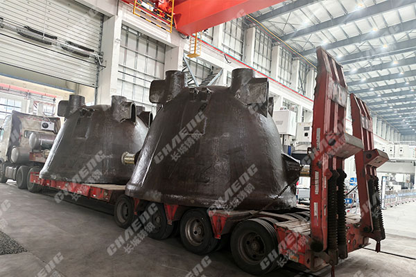 Great Wall Cast Steel successfully shipped 18.5 cubic meter large ladle steel castings to Beijing.