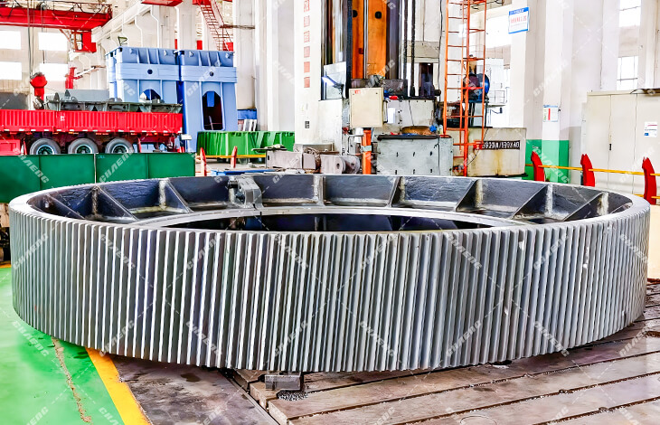 Turkey company purchased 7.3m large girth gear from CHAENG
