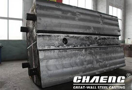 CHAENG made a 132-ton cast steel anvil block for forging machine