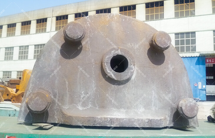CHAENG upper and lower crossbeams for ceramic press exported to Italy